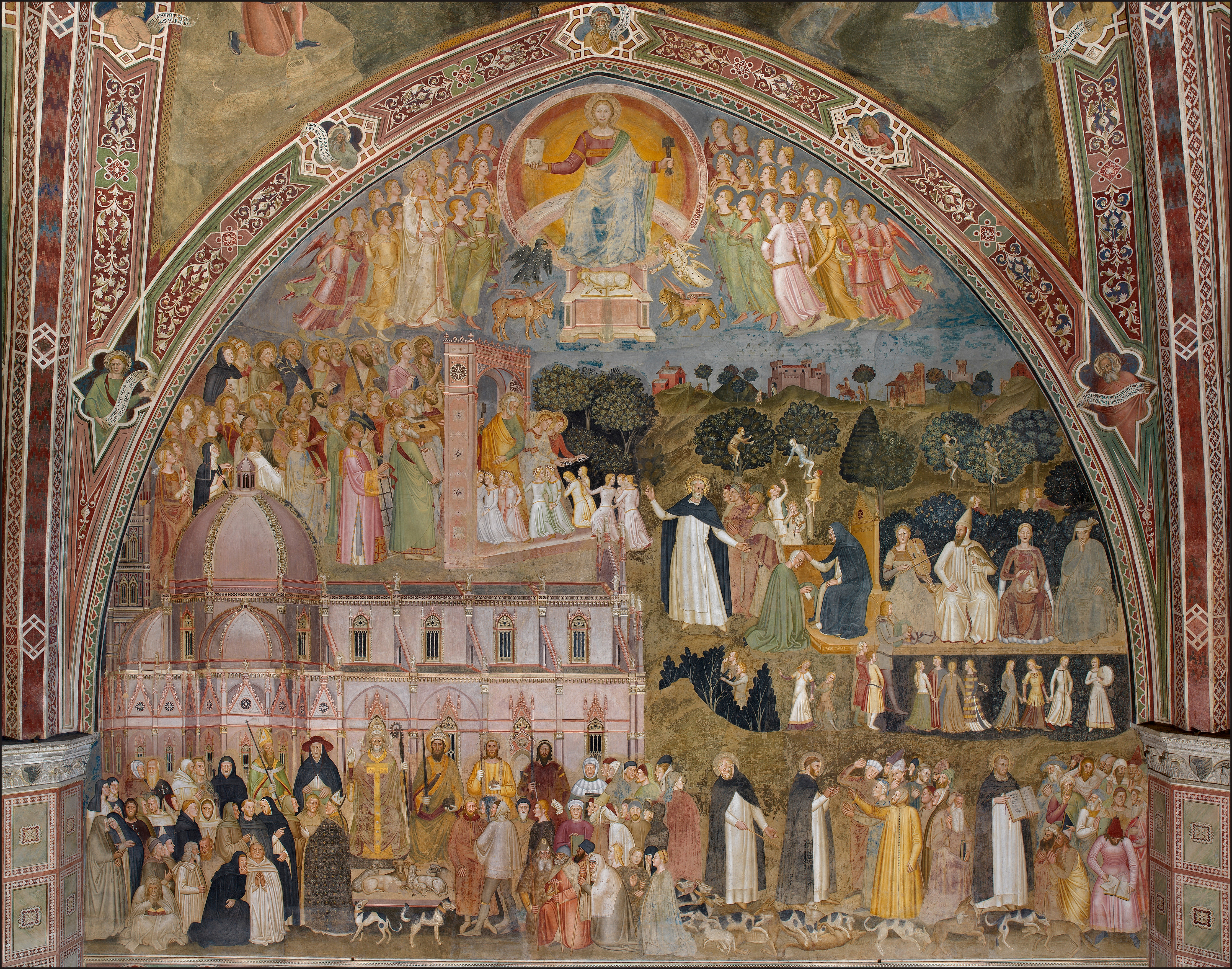 Way of Salvation — Church Militant and Triumphant, Andrea di Bonaiuto, 1365