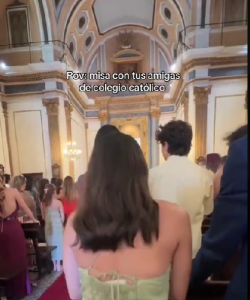 Spanish Catholics filmed committing sacrilege at wedding Mass