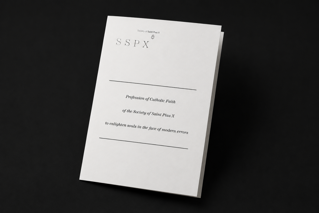 SSPX sends 28-page profession of faith to Pope and cardinals ahead of consistory