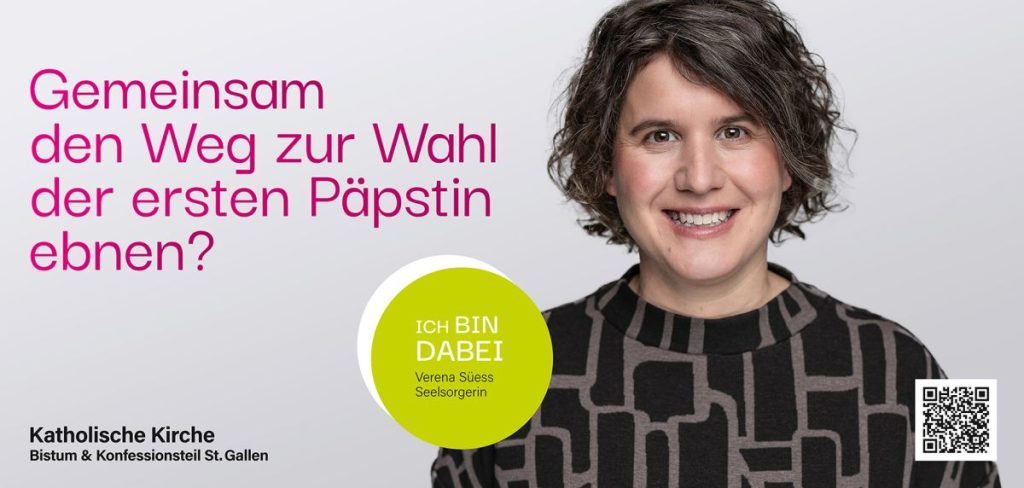 Diocese of St Gallen campaign asks: ‘Shall we pave the way for the first female pope?’