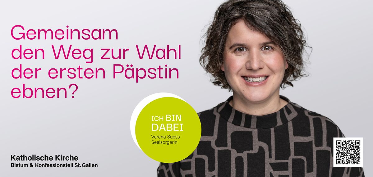 Diocese of St Gallen campaign asks: ‘Shall we pave the way for the first female pope?’